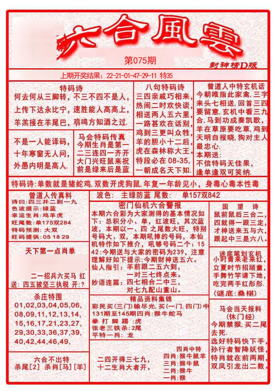 2025075期六合风云A