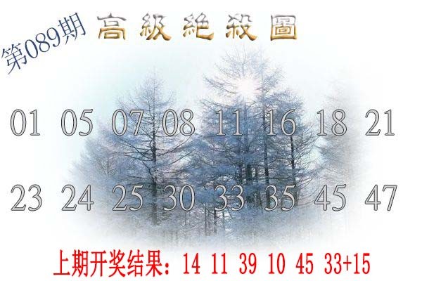 2025089期高级内部绝杀