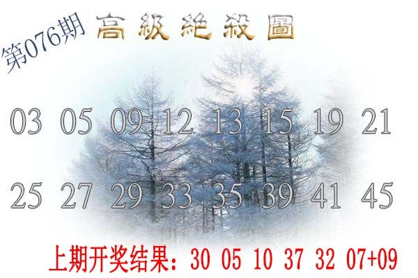 2025076期高级内部绝杀