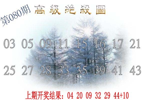 2025080期高级内部绝杀