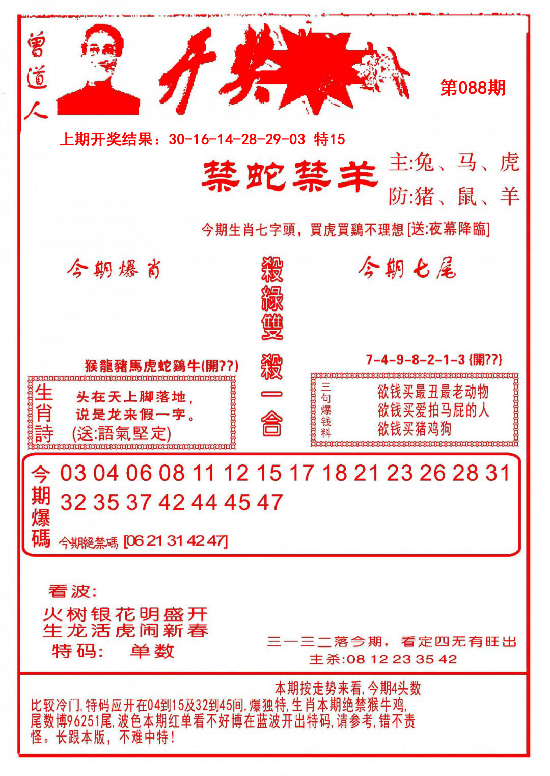 2025088期开奖爆料(新图推荐)