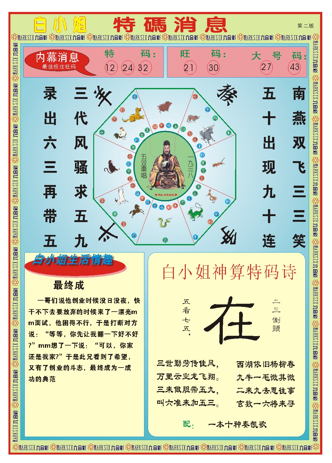 2025077期白小姐特码消息B