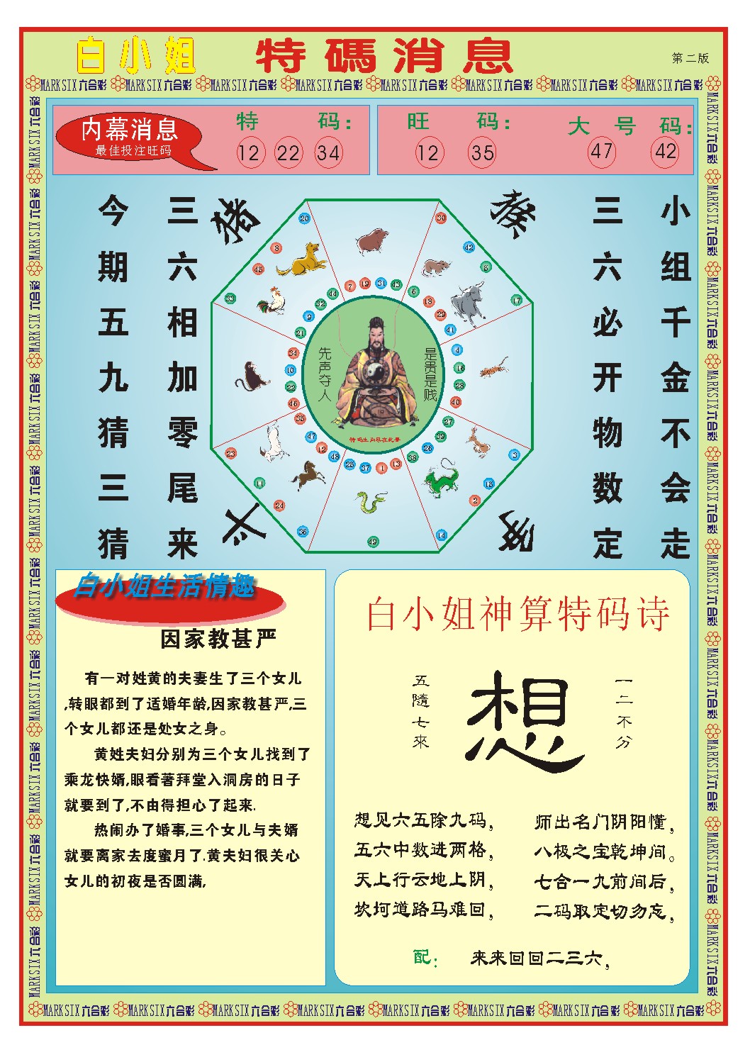 2025071期白小姐特码消息B