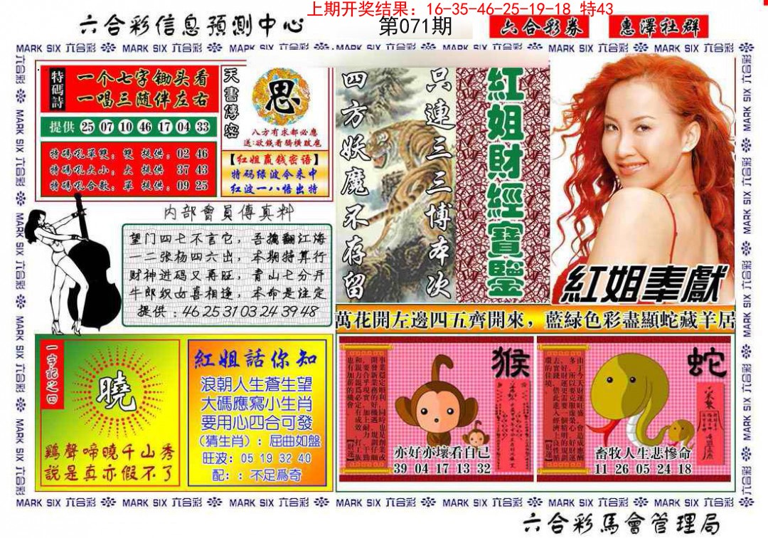 2025071期红姐财经宝鉴