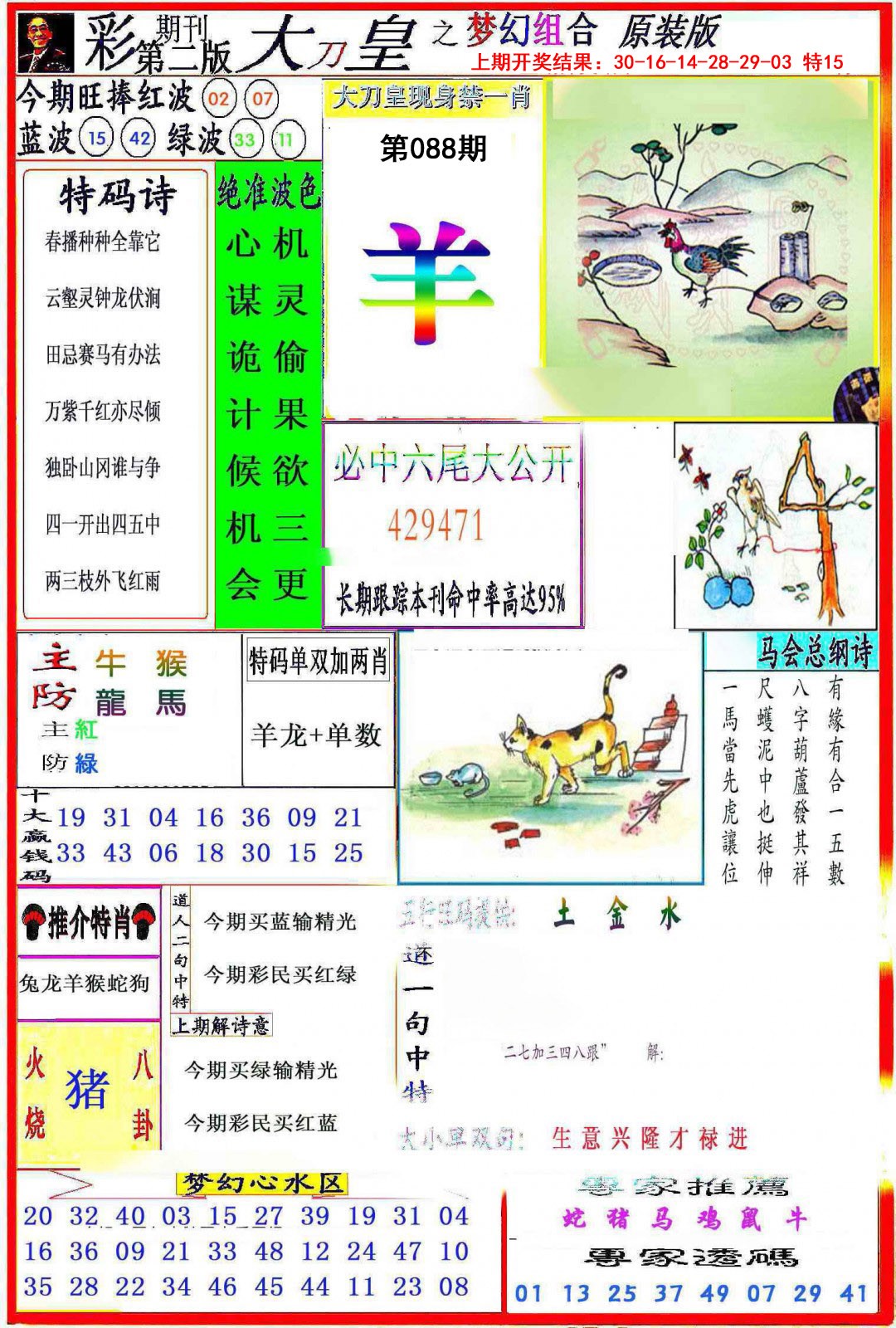 2025088期大刀皇之(梦幻组合)