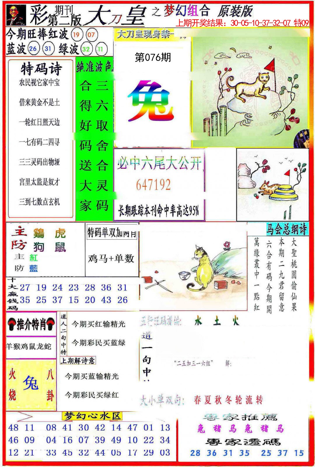 2025076期大刀皇之(梦幻组合)