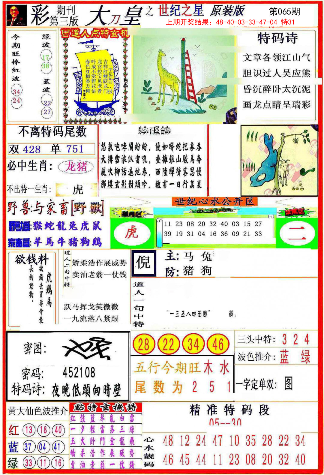 2025065期大刀皇之(世纪之星)