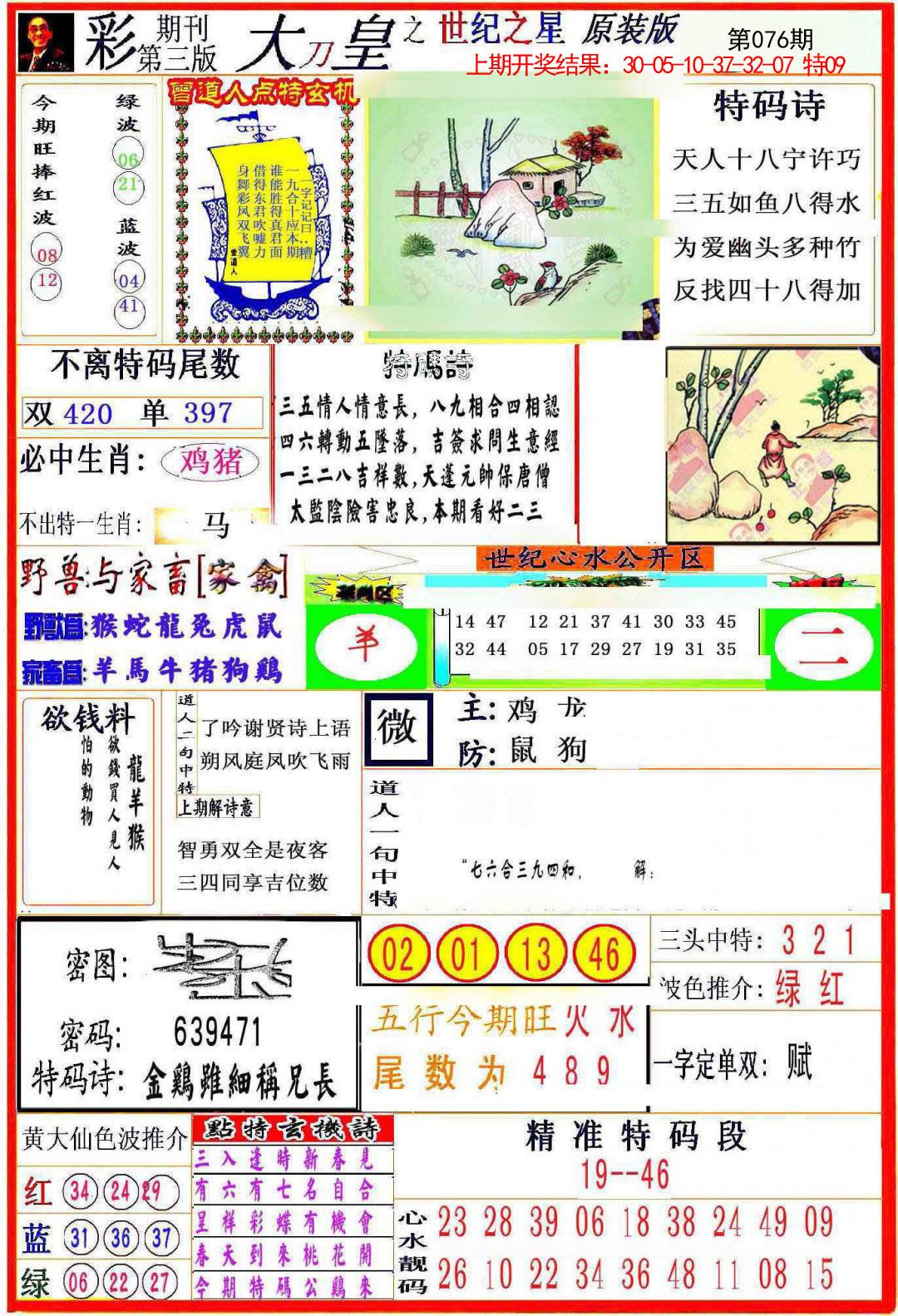 2025076期大刀皇之(世纪之星)