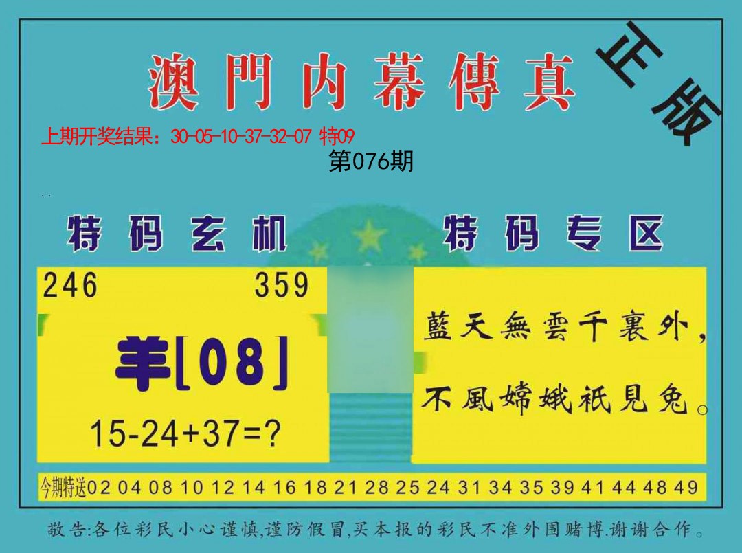 2025076期内幕传真