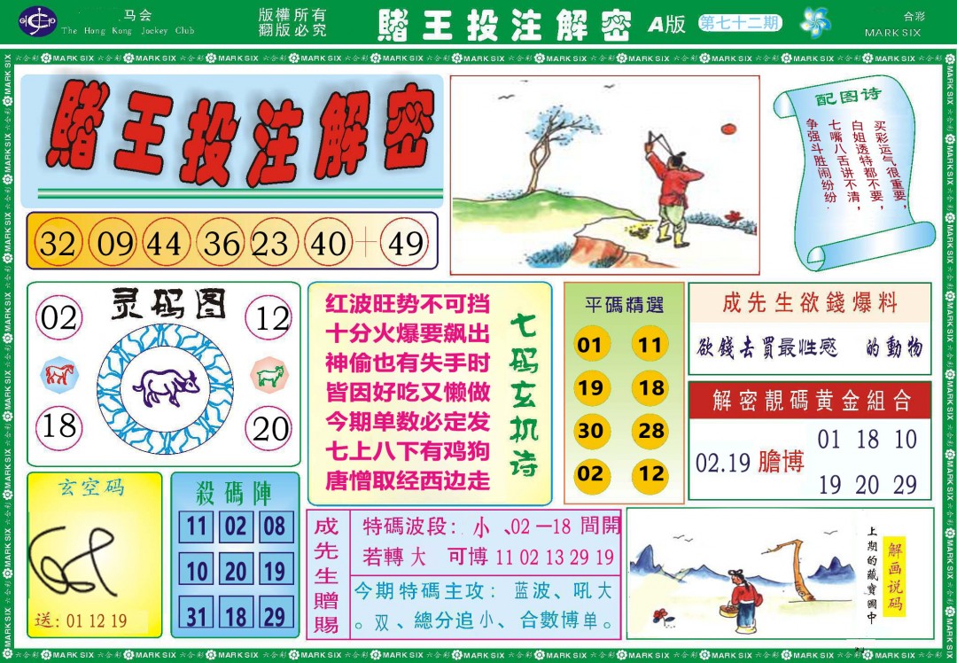2025072期赌王投注解密