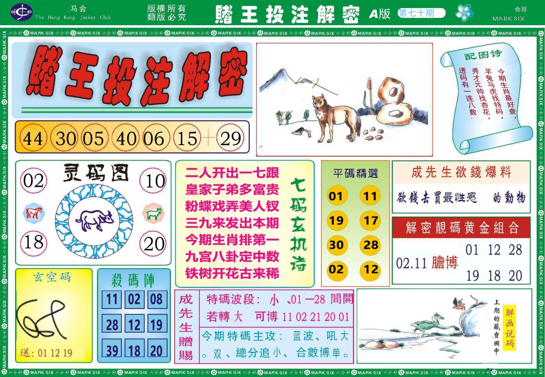 2025070期赌王投注解密