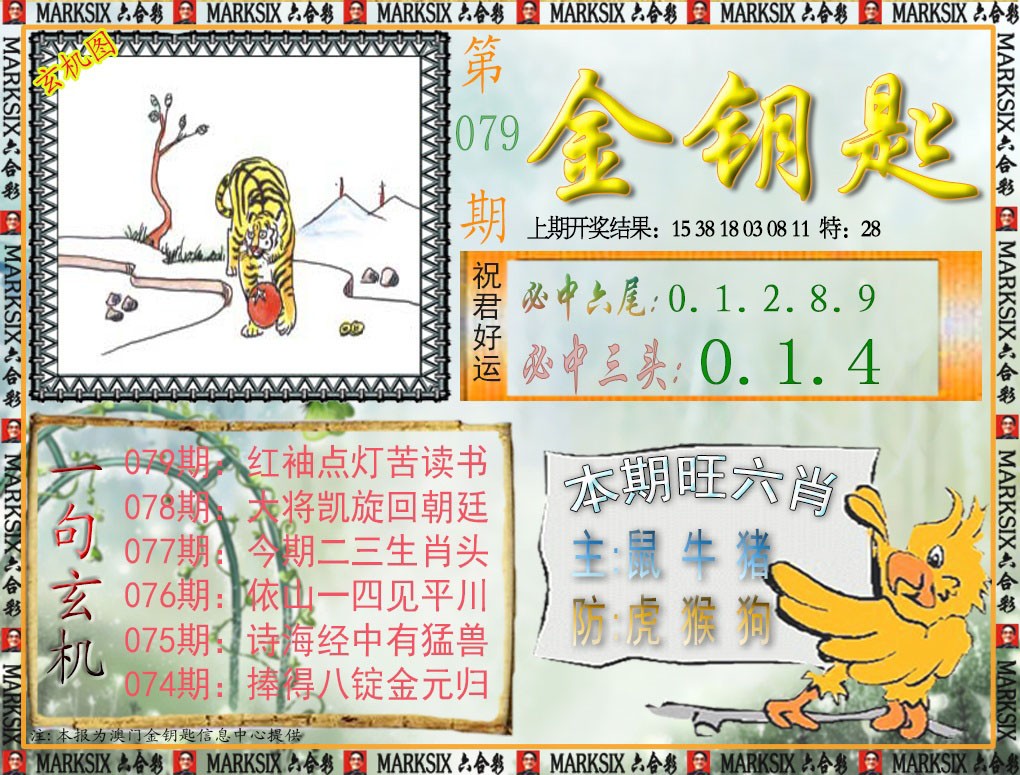 2025079期金钥匙