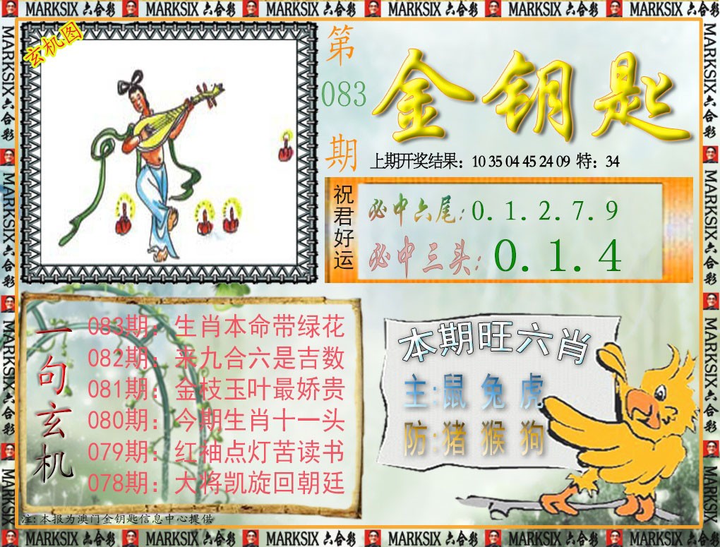 2025083期金钥匙