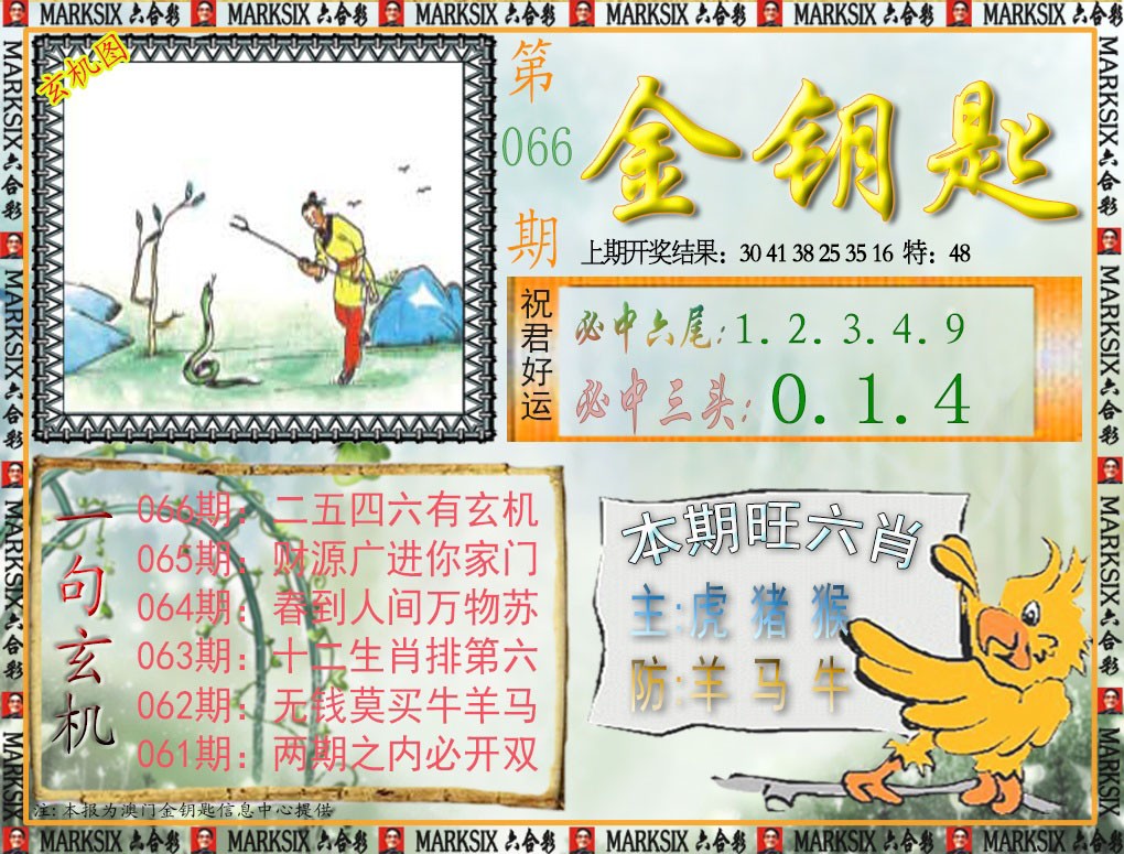 2025066期金钥匙