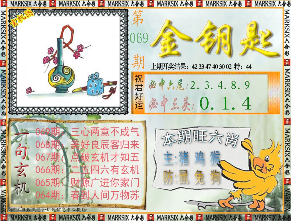 2025069期金钥匙