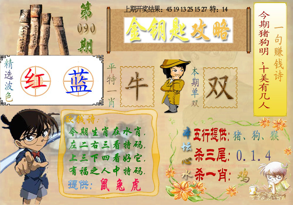 2025090期《金钥匙攻略》