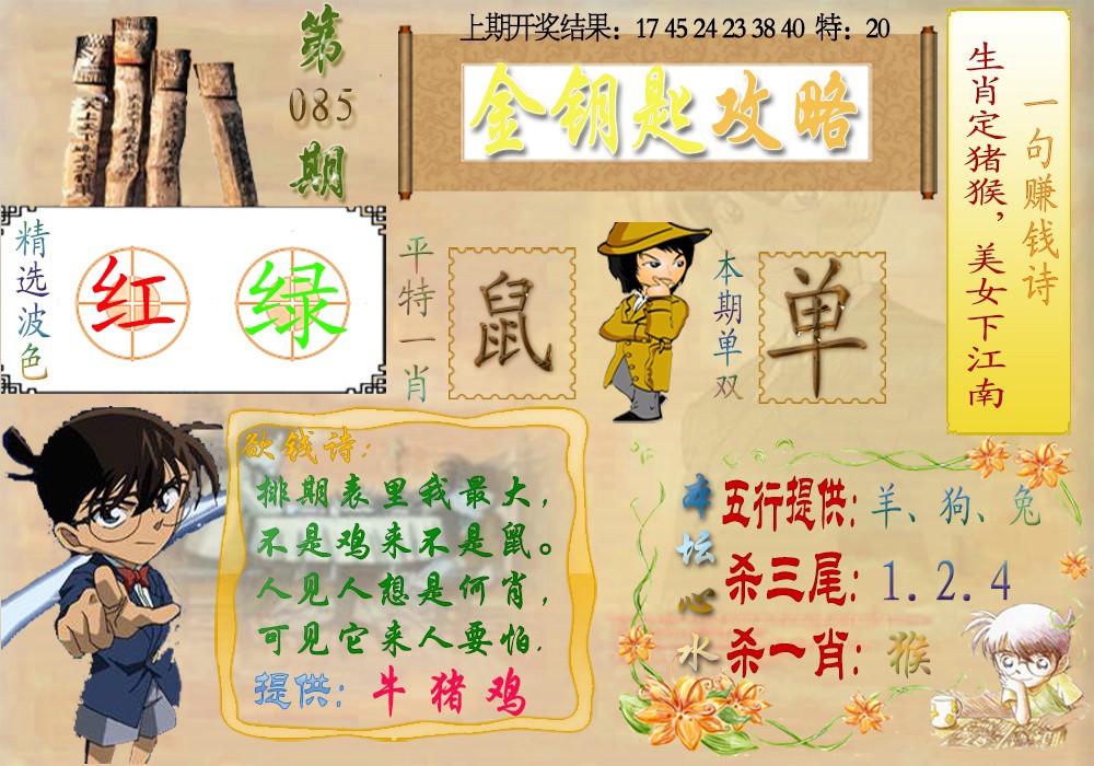 2025085期《金钥匙攻略》