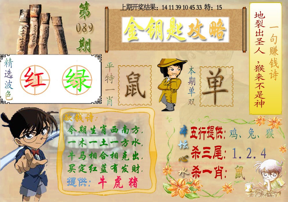 2025089期《金钥匙攻略》
