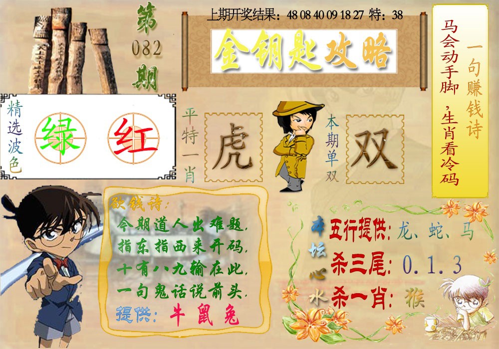 2025082期《金钥匙攻略》