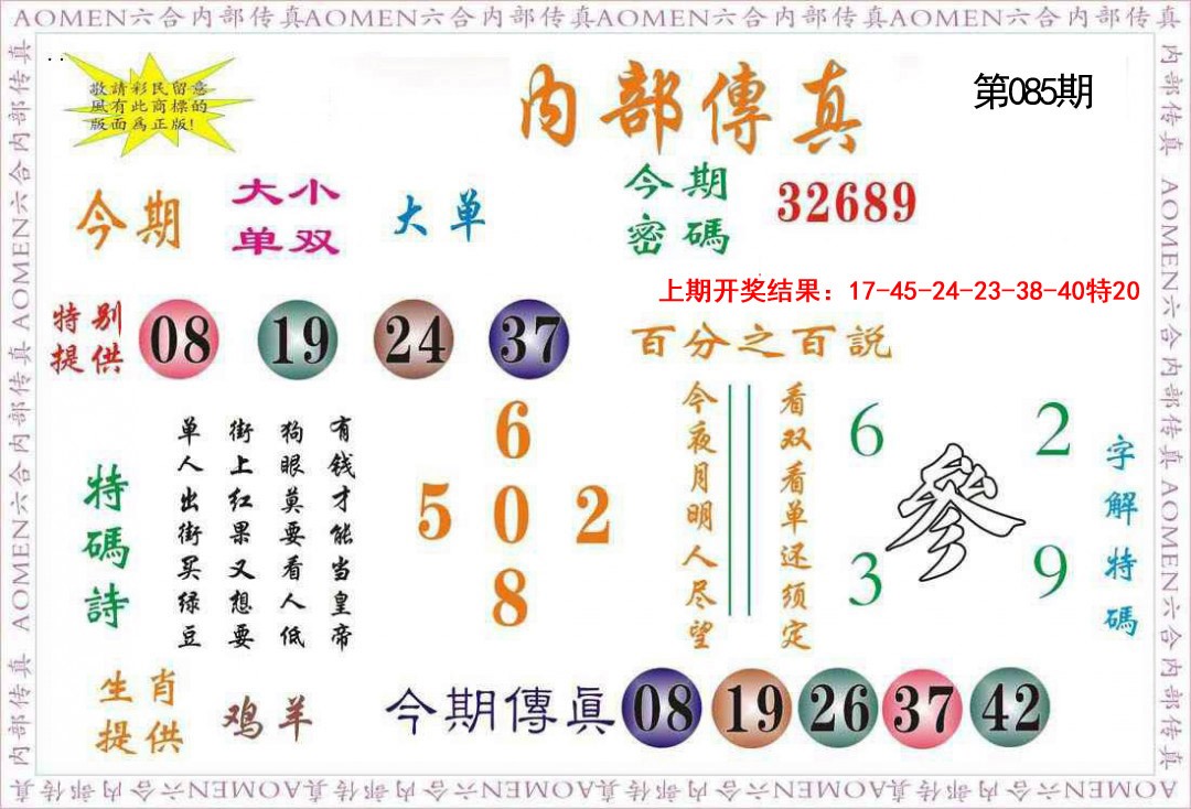 2025085期内部传真