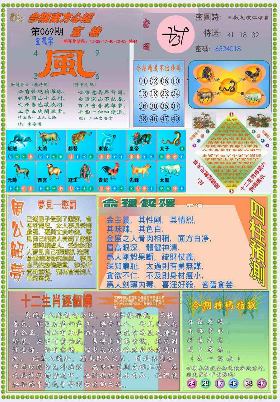 2025069期(新版)东方心经B