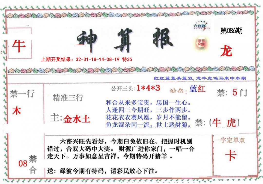 2025086期神算報