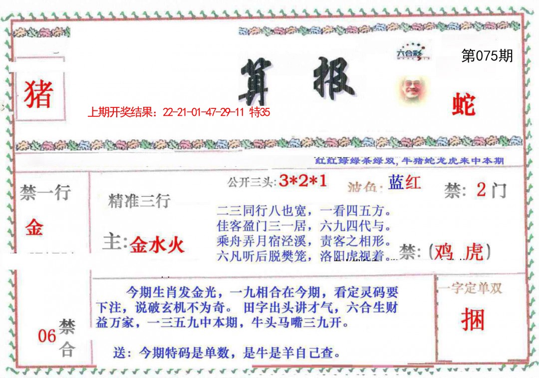 2025075期神算報