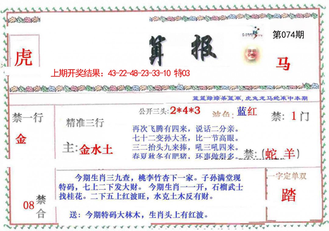 2025074期神算報