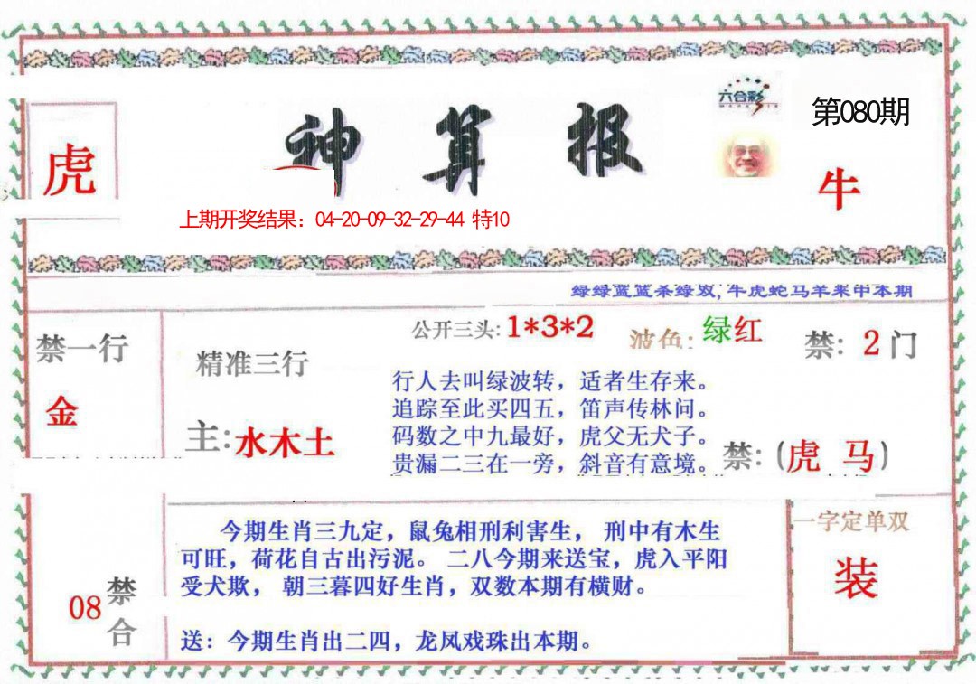 2025080期神算報
