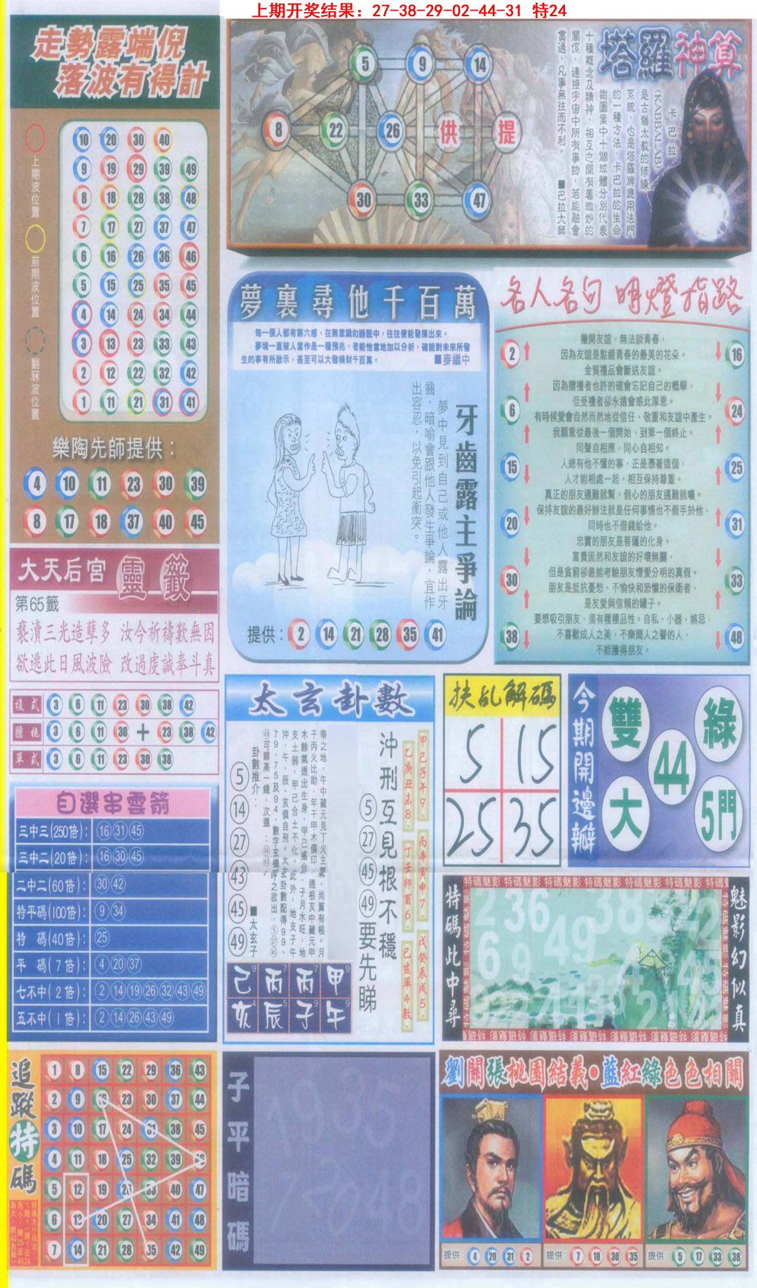 2025081期新报跑狗-2(背面)