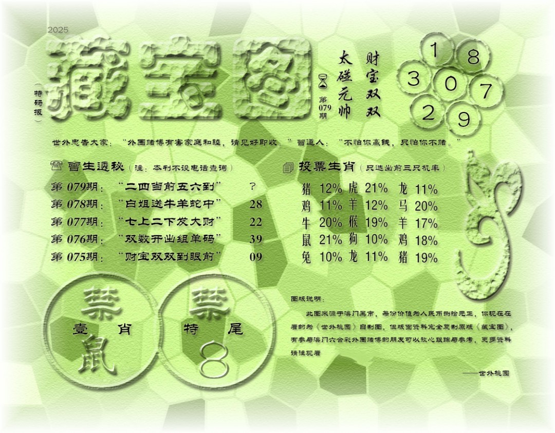 2025079期老《藏宝图》