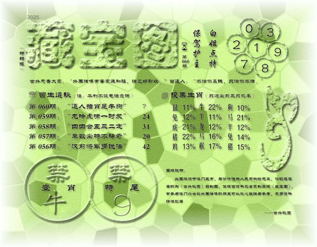 2025060期老《藏宝图》