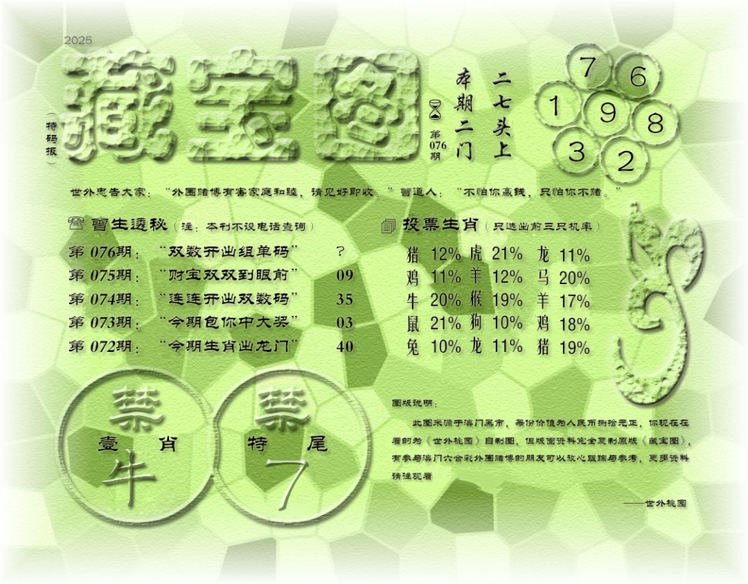 2025076期老《藏宝图》