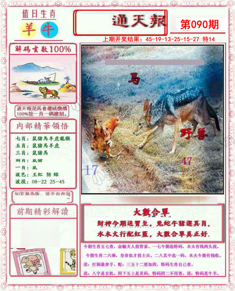 2025090期小喜通天报