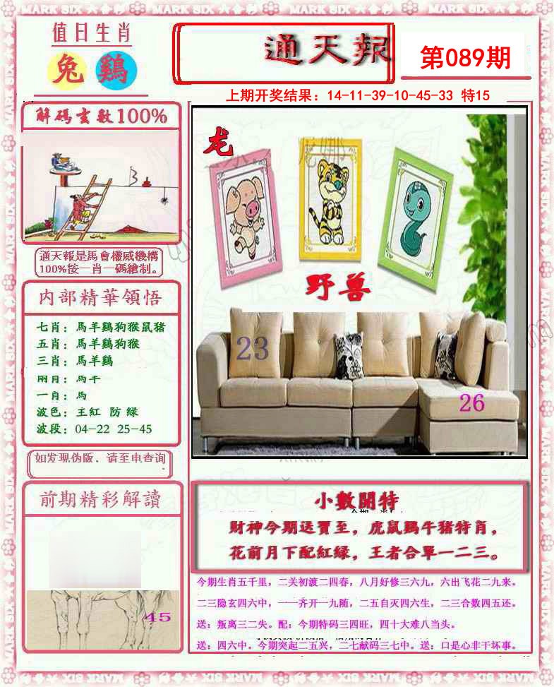 2025089期小喜通天报