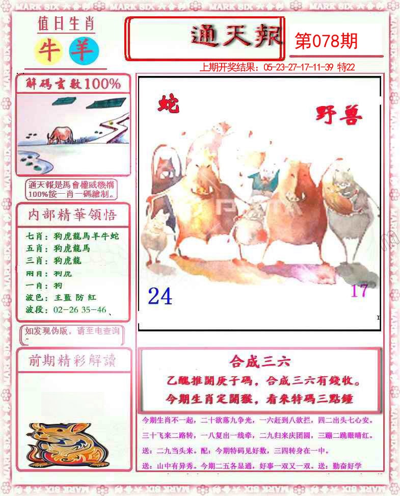 2025078期小喜通天报