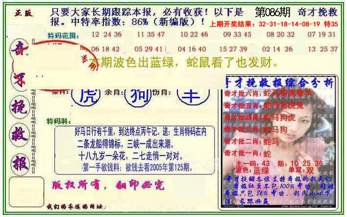 2025086期挽救报