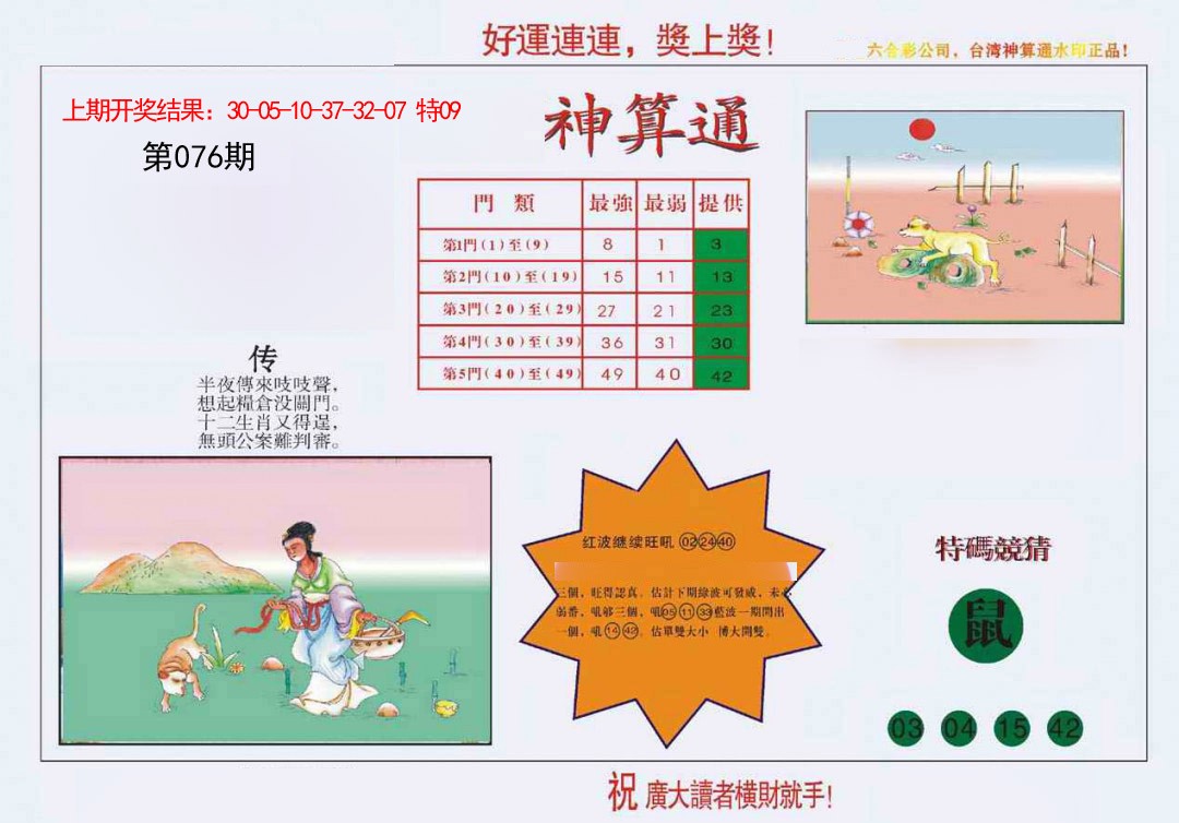 2025076期4-台湾神算