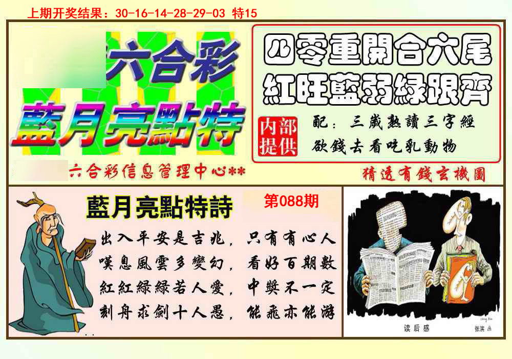 2025088期蓝月亮点特码