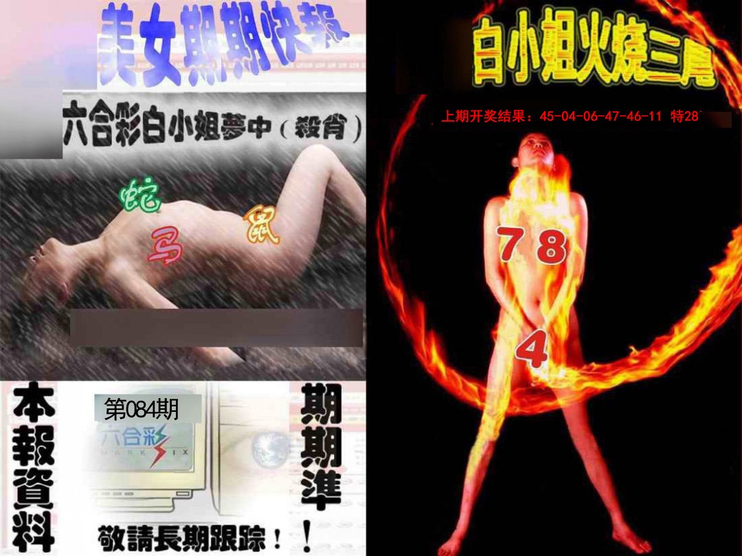 2025084期环球美女特码报