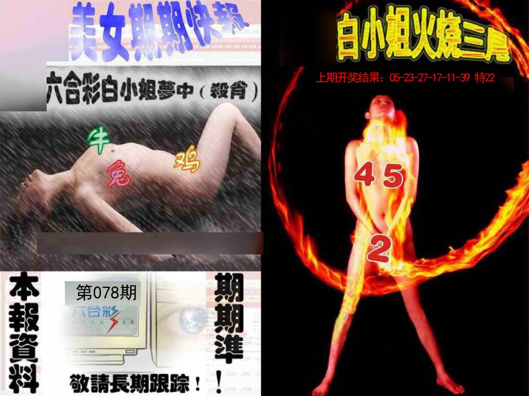 2025078期环球美女特码报