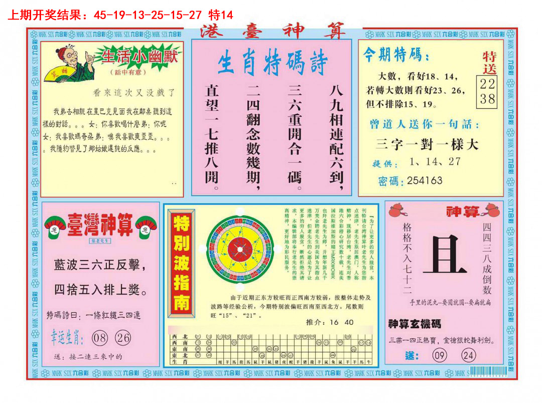 2025090期港台神算B