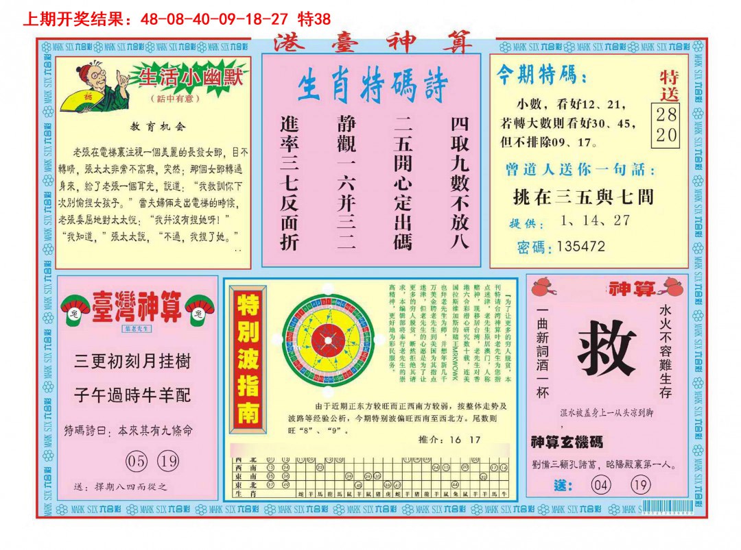 2025082期港台神算B