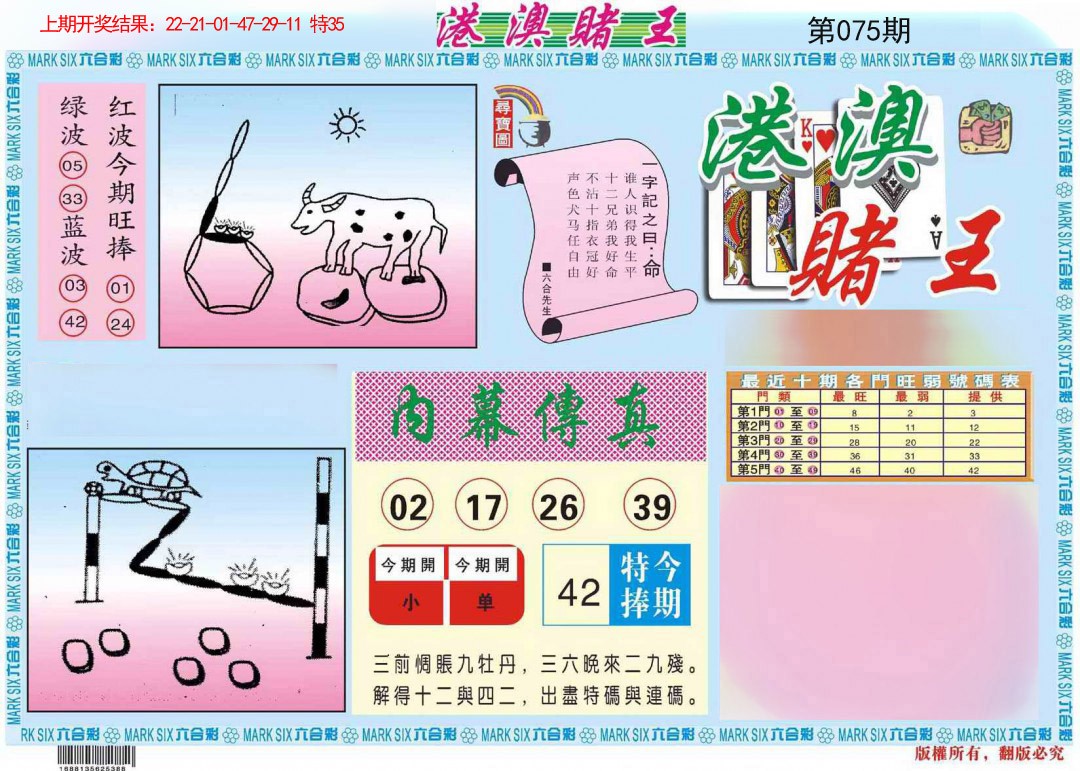 2025075期港澳赌王A