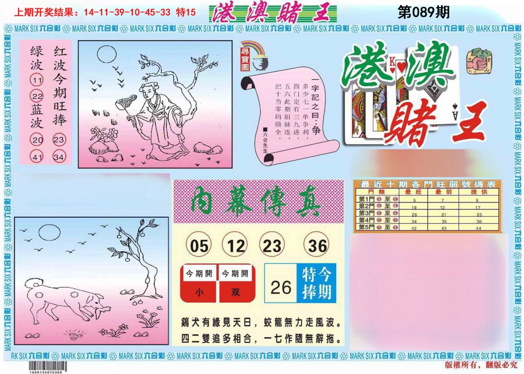 2025089期港澳赌王A