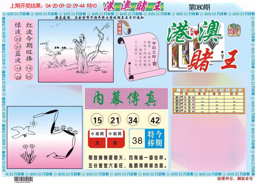 2025080期港澳赌王A