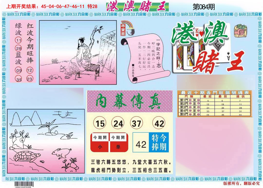 2025084期港澳赌王A