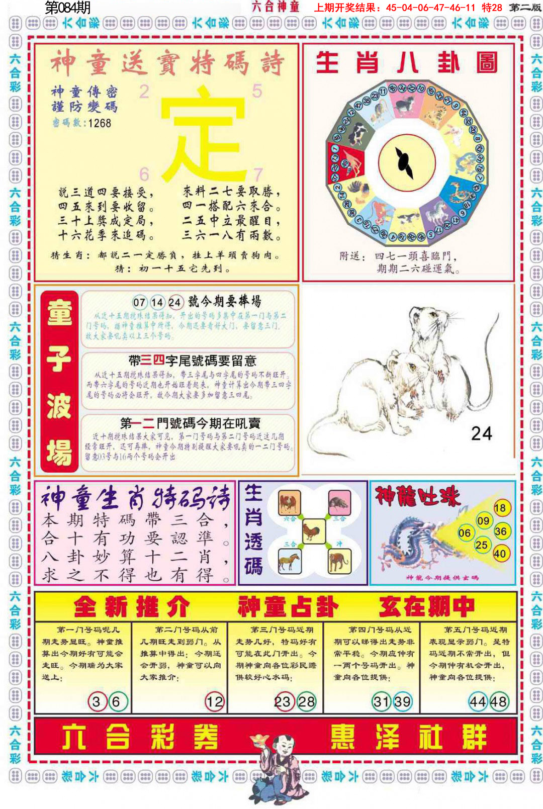 2025084期六合神童B
