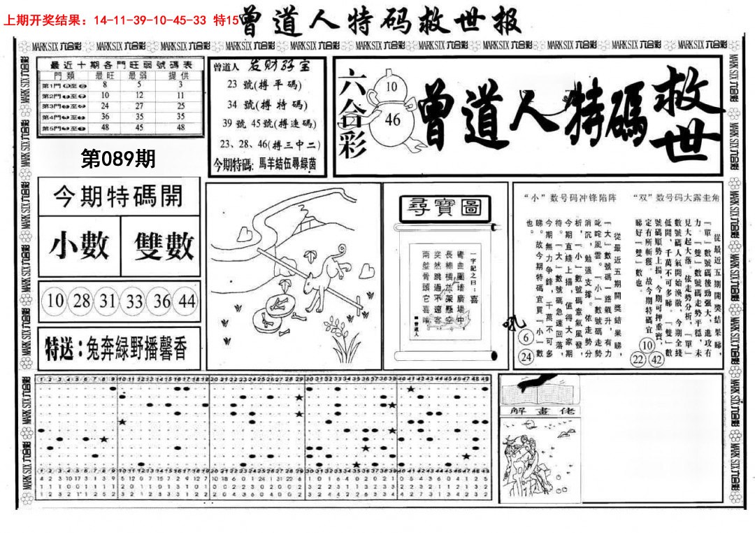2025089期曾道人特码救世A