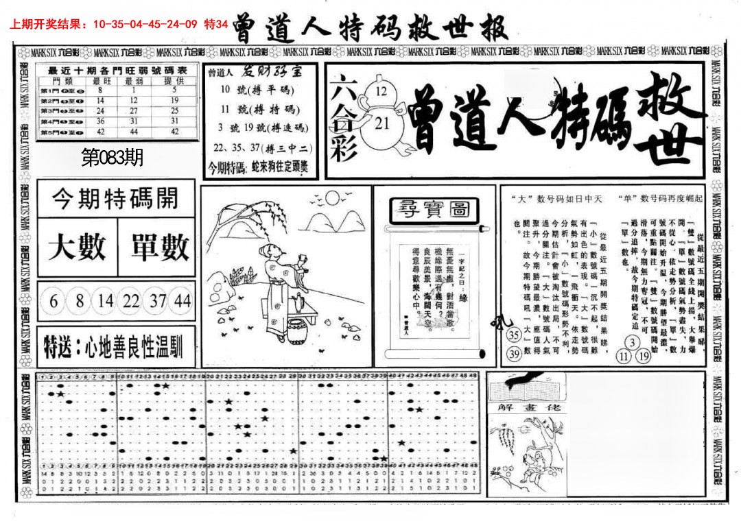 2025083期曾道人特码救世A